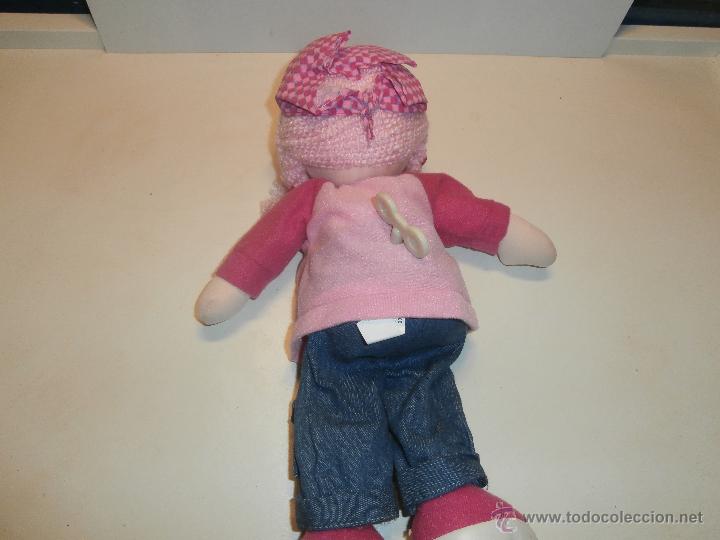 Mu&ntilde;ecas modernas: mu&ntilde;eca de trapo rosa musical - Foto 2