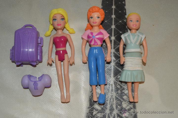 Mu&ntilde;ecas modernas: lote de 3 mu&ntilde;ecas polly pocket - Foto 1