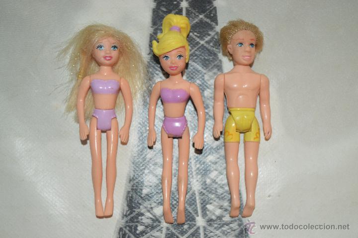Mu&ntilde;ecas modernas: lote de 3 mu&ntilde;ecas polly pocket - Foto 1