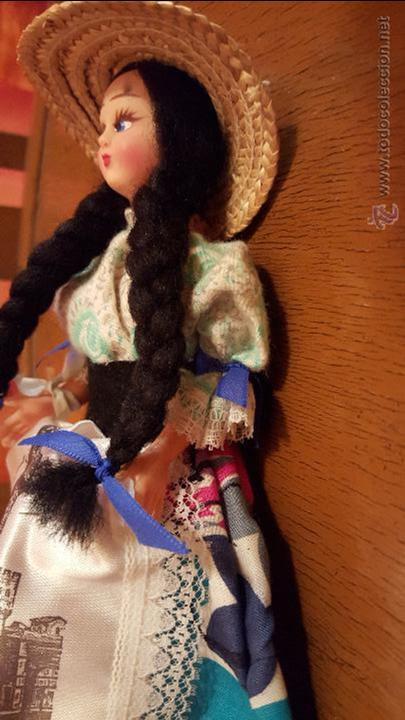Mu&ntilde;ecas modernas: Mu&ntilde;eca de 20cm con ropa tradicional de florencia - Foto 2