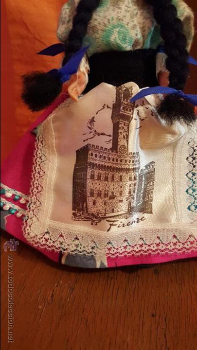 Mu&ntilde;ecas modernas: Mu&ntilde;eca de 20cm con ropa tradicional de florencia - Foto 4