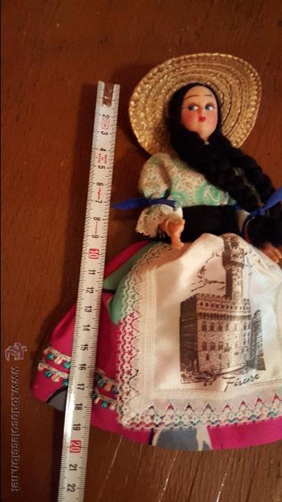 Mu&ntilde;ecas modernas: Mu&ntilde;eca de 20cm con ropa tradicional de florencia - Foto 6