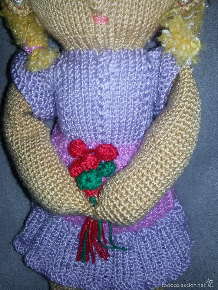 Mu&ntilde;ecas modernas: MU&Ntilde;ECA ARTESANAL-TODA DE TRAPO - Foto 3