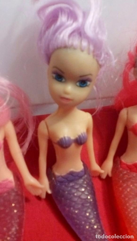 Mu&ntilde;ecas modernas: Lote 4 mu&ntilde;ecas mini sirenas - Foto 6
