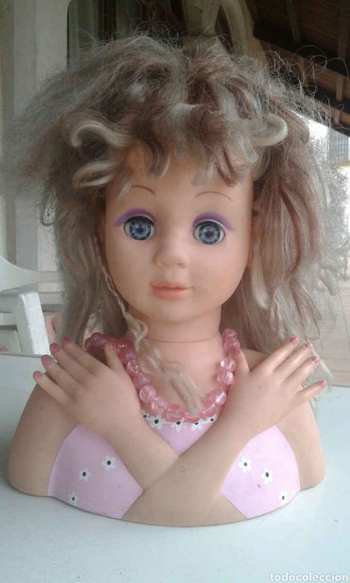 Mu&ntilde;ecas modernas: Busto mu&ntilde;eca maquillaje - Foto 1