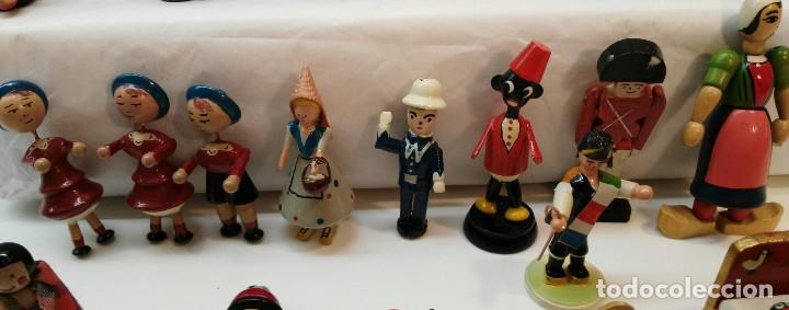 Mu&ntilde;ecas modernas: Lote de mu&ntilde;ecos de madera - Foto 4