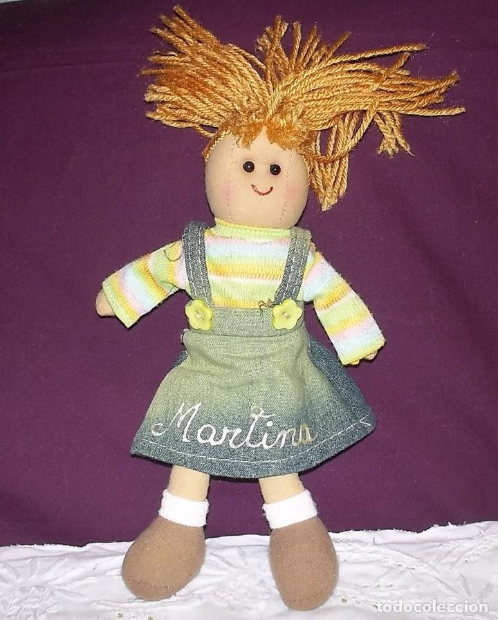 Mu&ntilde;ecas modernas: MU&Ntilde;ECA DE TRAPO CON NOMBRE-MARTINA- - Foto 1