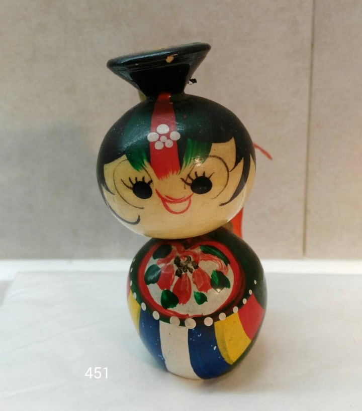 Mu&ntilde;ecas modernas: Lote de 5 mu&ntilde;ecos de madera - Foto 4