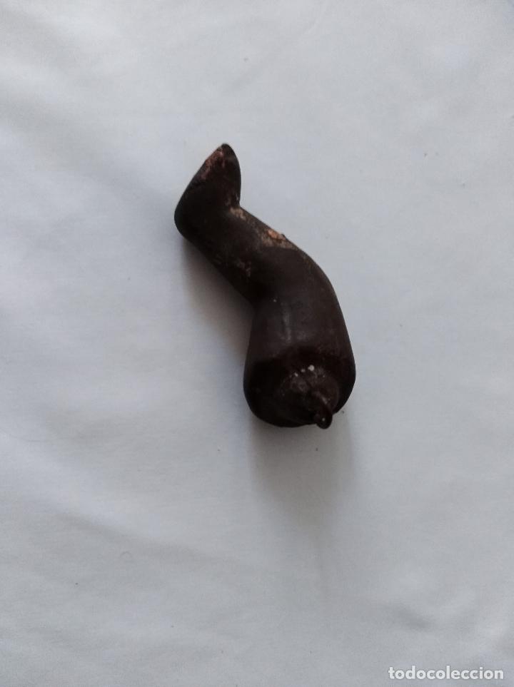 Mu&ntilde;ecas modernas: Pierna mu&ntilde;eca de barro pintada a mano - Foto 2