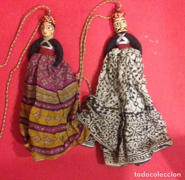 Mu&ntilde;ecas modernas: PAREJA DE MU&Ntilde;ECAS DE MADERA HECHAS A MANO - Foto 2