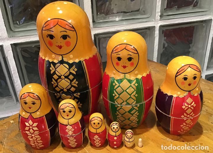 Mu&ntilde;ecas modernas: ANTIGUA MATRIOSHKA, 9 MU&Ntilde;ECAS - Foto 2