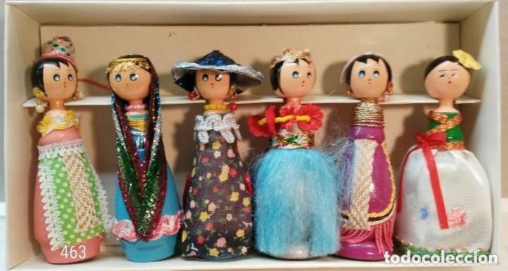 Mu&ntilde;ecas modernas: Seis mu&ntilde;ecas de madera de colecci&oacute;n - Foto 1