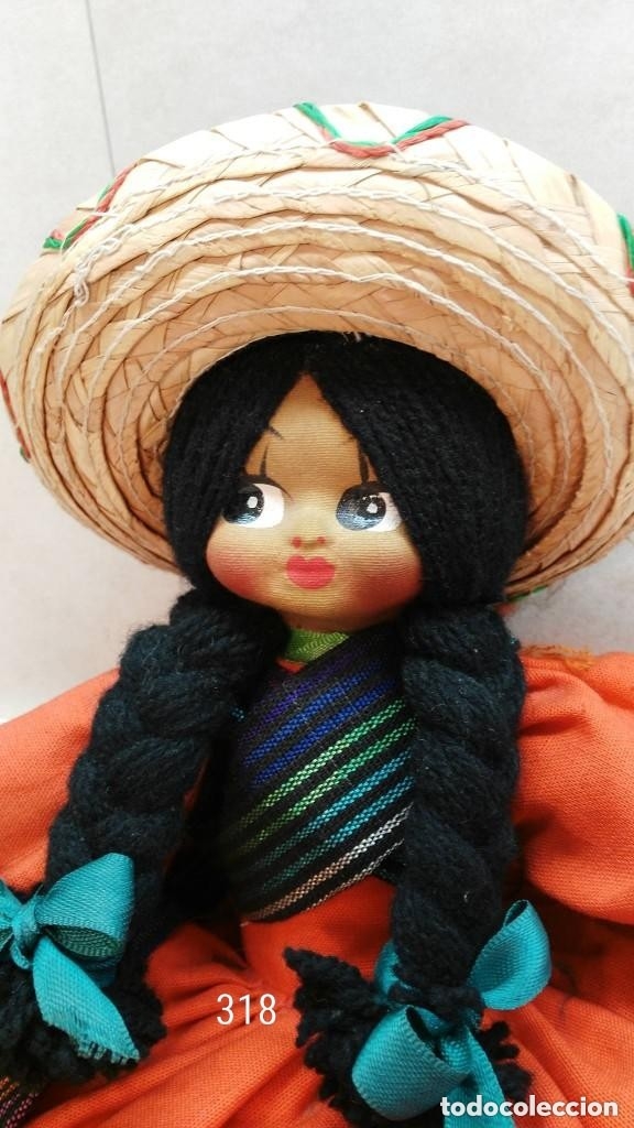 Mu&ntilde;ecas modernas: Mu&ntilde;eca tela Mexicana - Foto 1