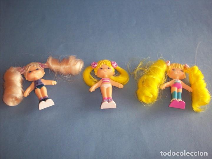 Mu&ntilde;ecas modernas: 3 ni&ntilde;as con iman y pelo - Foto 1
