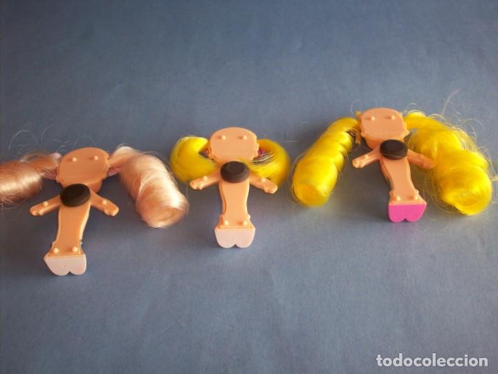 Mu&ntilde;ecas modernas: 3 ni&ntilde;as con iman y pelo - Foto 2