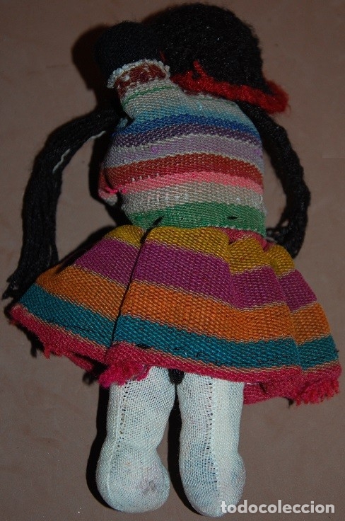 Mu&ntilde;ecas modernas: ANTIGUA MU&Ntilde;ECA ARTESANAL PERUANA - Foto 2