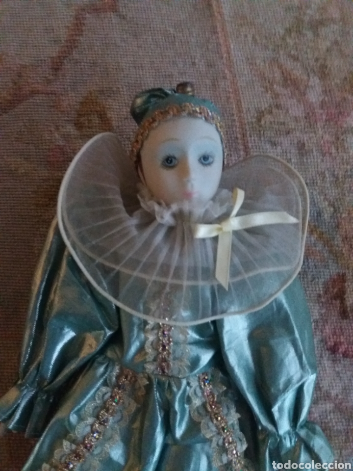 Mu&ntilde;ecas modernas: Mu&ntilde;eco &rdquo;Pierrot&rdquo; vestido - Foto 2