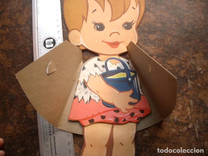 Mu&ntilde;ecas modernas: Mu&ntilde;eca de cart&oacute;n Pebbles, Picapiedra - Foto 3