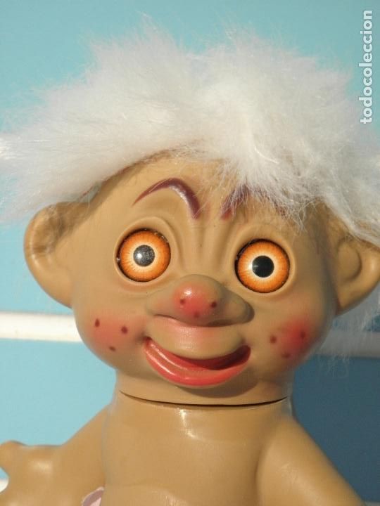 Mu&ntilde;ecas modernas: Mu&ntilde;eca antigua Troll grande de 22 cm - Foto 2