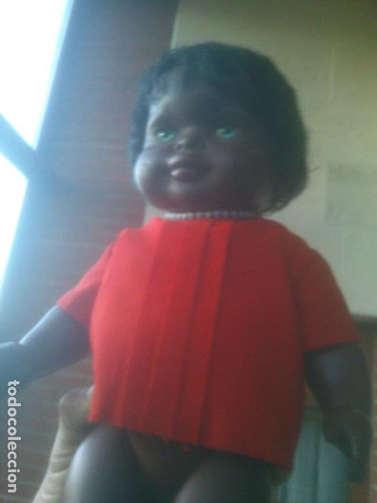 Mu&ntilde;ecas modernas: ANTIGUA MU&Ntilde;ECA NEGRA SIN / MARCA. - Foto 7