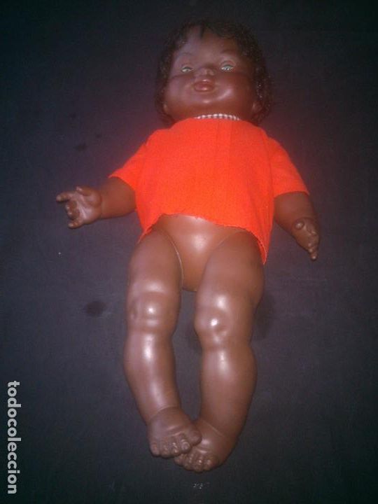 Mu&ntilde;ecas modernas: ANTIGUA MU&Ntilde;ECA NEGRA SIN / MARCA. - Foto 9