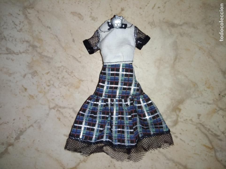 Mu&ntilde;ecas modernas: Vestido de mu&ntilde;eca monster high frankie - Foto 1