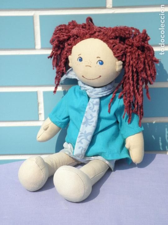 Mu&ntilde;ecas modernas: Antigua mu&ntilde;eca de trapo Haba Germany - Foto 3