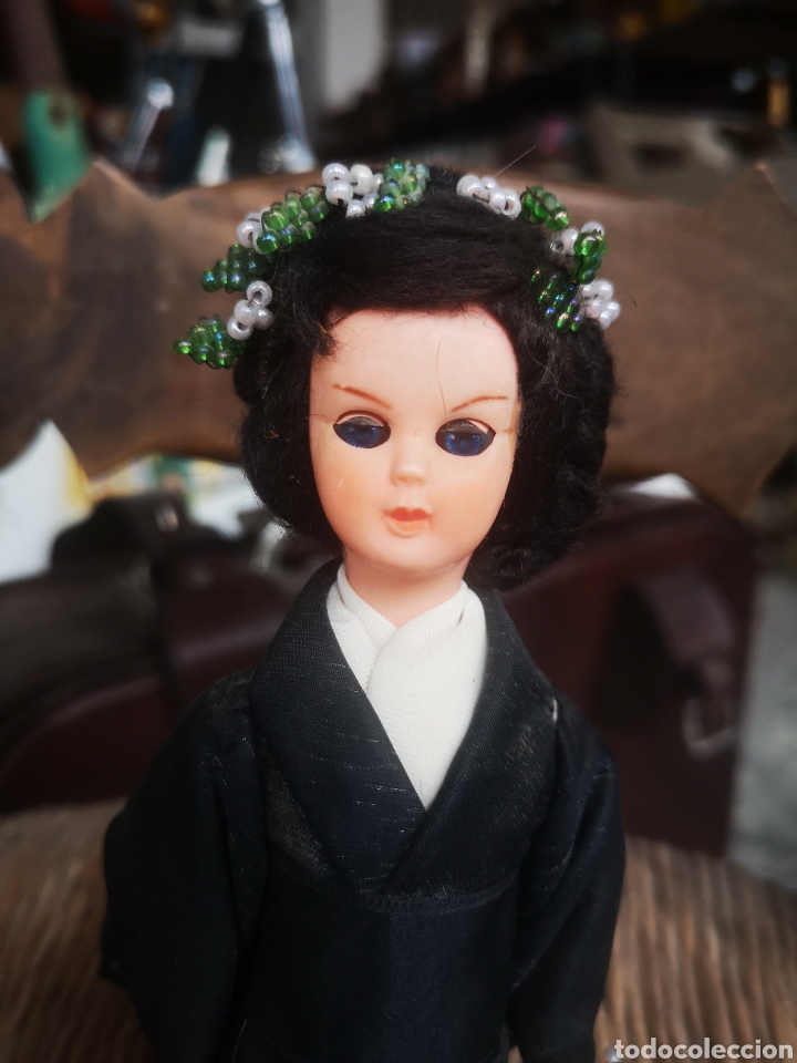 Mu&ntilde;ecas modernas: Mu&ntilde;eca tradicional con kimono 21 cm - Foto 2