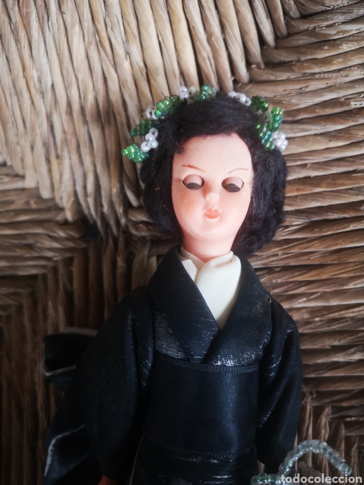 Mu&ntilde;ecas modernas: Mu&ntilde;eca tradicional con kimono 21 cm - Foto 3