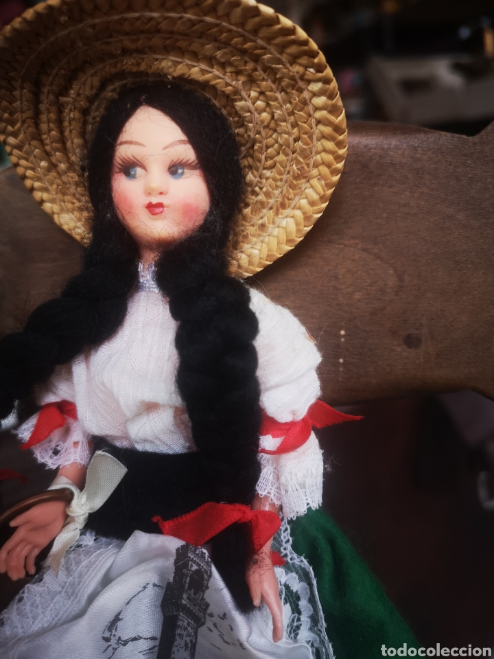 Mu&ntilde;ecas modernas: Mu&ntilde;eca de 20cm con ropa tradicional de florencia - Foto 2