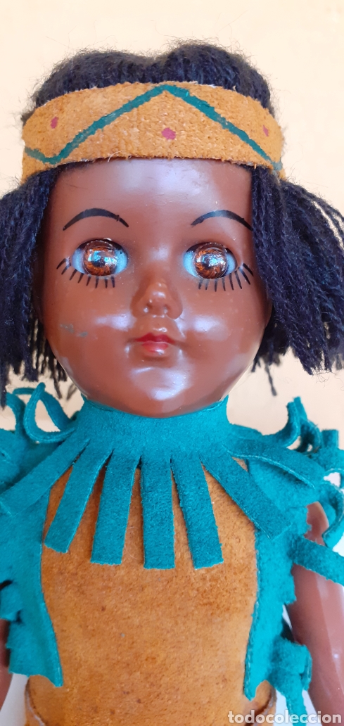 Mu&ntilde;ecas modernas: MU&Ntilde;ECA INDIA DE CELULOIDE CREO - Foto 4