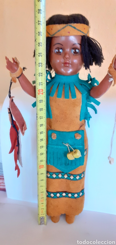 Mu&ntilde;ecas modernas: MU&Ntilde;ECA INDIA DE CELULOIDE CREO - Foto 3