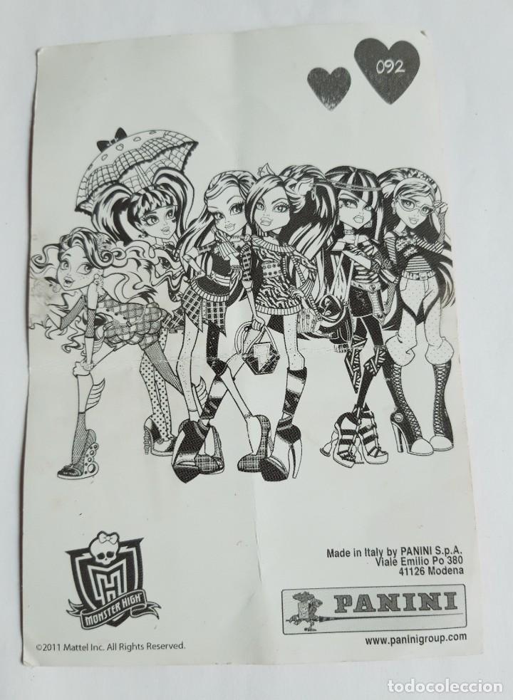 Mu&ntilde;ecas modernas: Tarjeta Cromo Monster High N&ordm; 92 - Foto 2