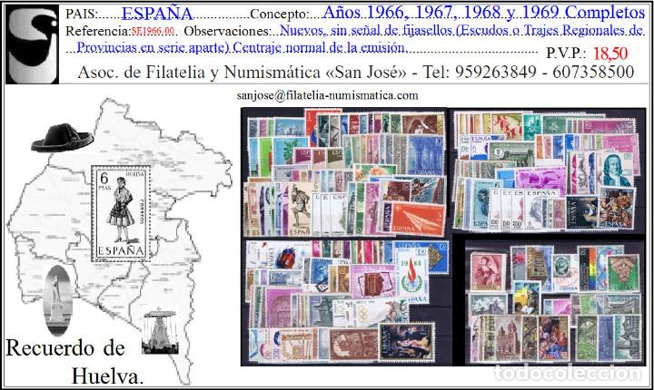Modern Dolls: Espa&ntilde;a. A&ntilde;os 1966-1967-1968 y 1969 CTOS. Edifil 1705/1948. Sellos nuevos, sin se&ntilde;al de fijasellos.