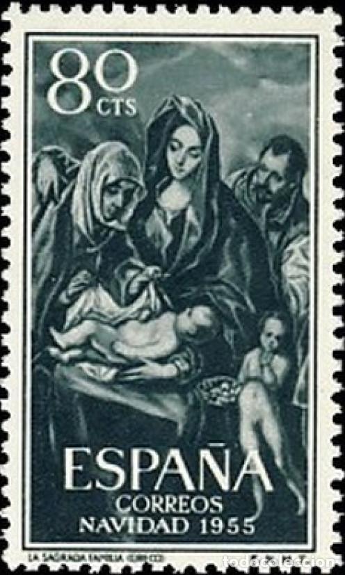 Modern Dolls: Espa&ntilde;a. A&ntilde;o 1955, Edifil 1184** ''Navidad - Sagrada Familia (el Greco)'' (MNH).