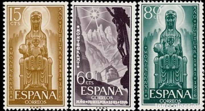 Modern Dolls: Espa&ntilde;a. A&ntilde;o 1956, Edifil 1192/94** ''A&ntilde;o Jubilar Montserrat''./ (MNH).