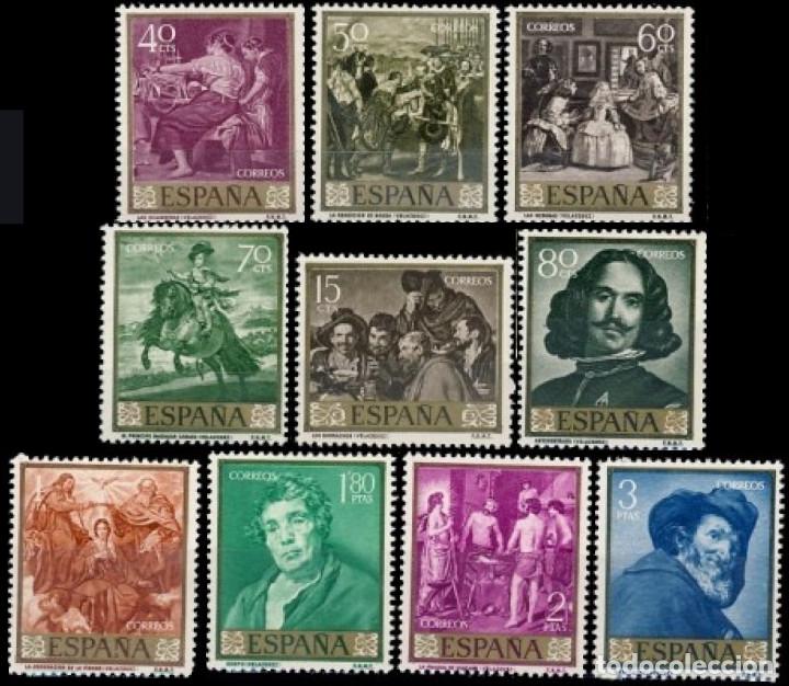 Modern Dolls: Espa&ntilde;a. A&ntilde;o 1959, Edifil 1238/47* ''Vel&aacute;zquez - Pinturas''./ nuevos con fijasellos.