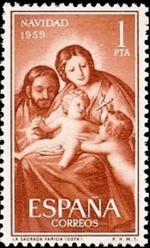 Modern Dolls: Espa&ntilde;a. A&ntilde;o 1959, 1253** ''Navidad - La Sagrada Familia (Goya)''./ (MNH).