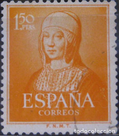 Modern Dolls: Espa&ntilde;a. A&ntilde;o 1951, Edifil 1095us ''1,50 ptas. Isabel la Cat&oacute;lica - Terrestre'' (ver descripci&oacute;n).