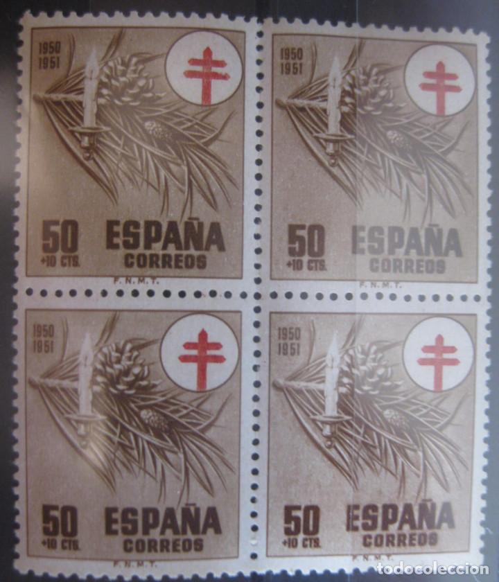 Modern Dolls: Espa&ntilde;a. A&ntilde;o 1950, Edifil 1086 ''Pro-Tuberculosis''./ Bloq. de 4 nuevos, sin fijasellos.