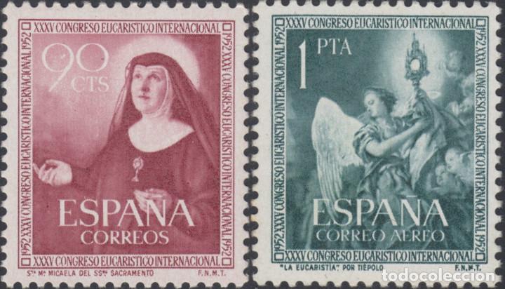 Modern Dolls: Espa&ntilde;a. A&ntilde;o 1952, Edifil 1116/17** ''Congreso Eucar&iacute;stico''./ (MNH, nuevos sin se&ntilde;al de fijasellos).
