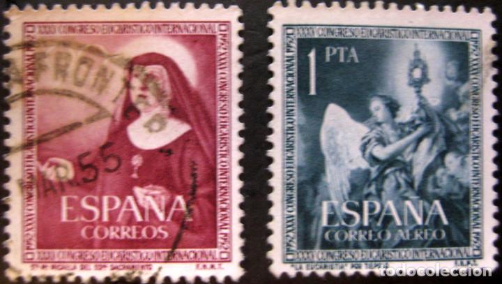 Modern Dolls: Espa&ntilde;a. A&ntilde;o 1952, Edifil 1116/17us ''Congreso Eucar&iacute;stico''./ Usados.