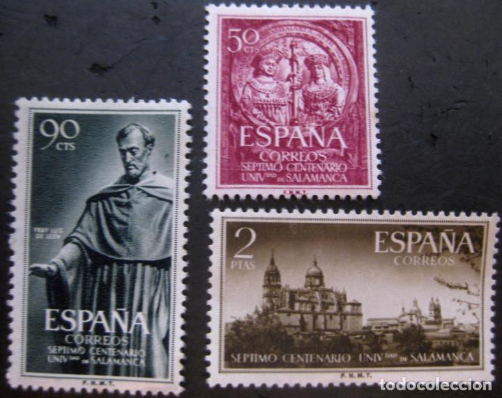 Modern Dolls: Espa&ntilde;a. A&ntilde;o 1953, Edifil 1126/28** ''Universidad de Salamanca''./ Examinar reverso: Fotos.