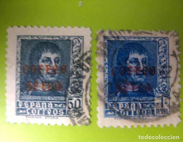 Modern Dolls: Espa&ntilde;a. A&ntilde;o 1938, Edifil 845/46 us. ''Fernando El Cat&oacute;lico - sobr. Correo A&eacute;reo''./ (Ver foto).