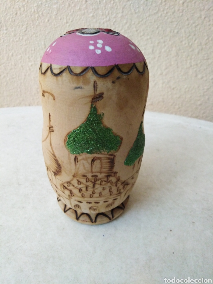 Mu&ntilde;ecas modernas: Matrioska de madera ( 5 piezas ) 12 cm - Foto 3