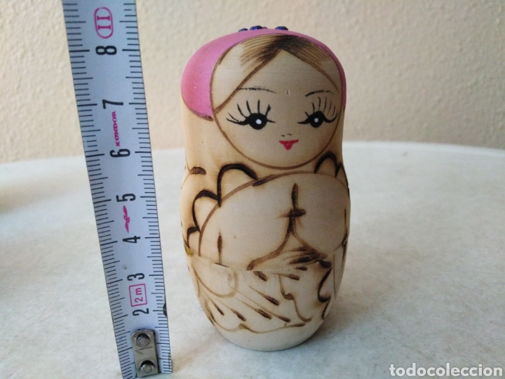 Mu&ntilde;ecas modernas: Matrioska de madera ( 5 piezas ) 12 cm - Foto 10