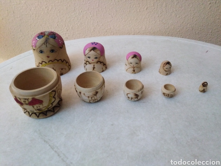 Mu&ntilde;ecas modernas: Matrioska de madera ( 5 piezas ) 12 cm - Foto 25