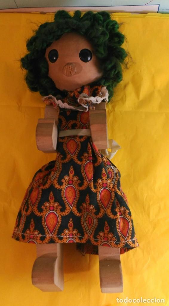 Mu&ntilde;ecas modernas: MU&Ntilde;ECA DE MADERA ALEMANA A&Ntilde;OS 60 - Foto 2