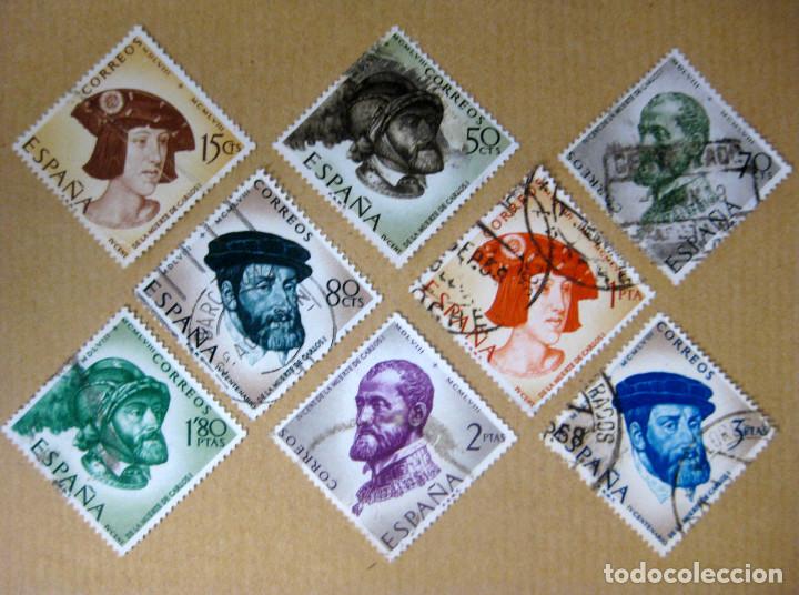 Bonecas Modernas: Espa&ntilde;a. A&ntilde;o 1958, Edifil 1224/31 us ''Carlos I''./ (Usados: Ver foto).