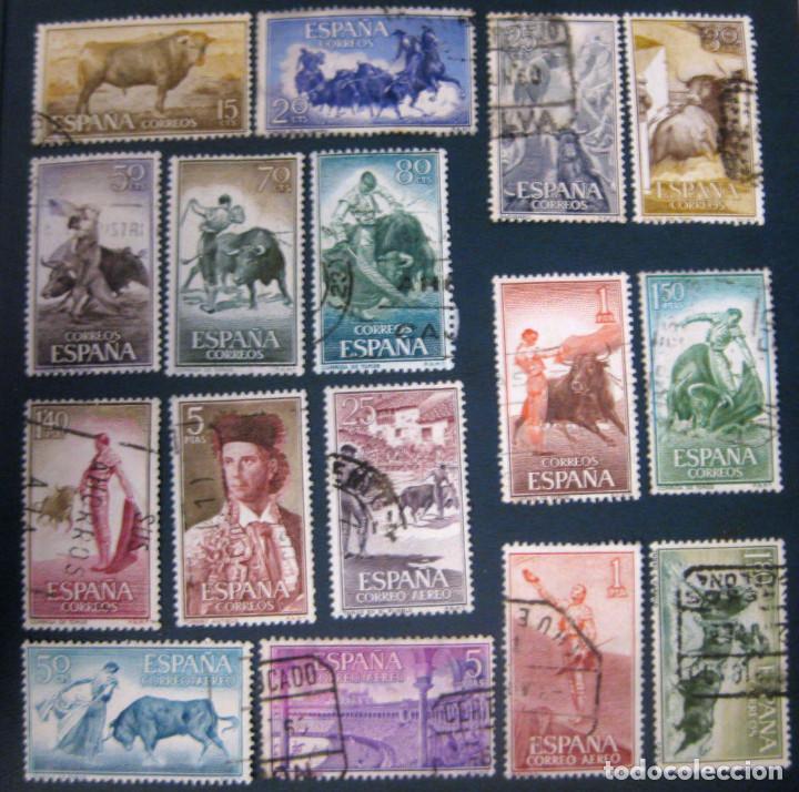 Bonecas Modernas: Espa&ntilde;a. A&ntilde;o 1960, Edifil 1254/69 us. ''Tauromaquia&rdquo;./ Usados, Ver foto.